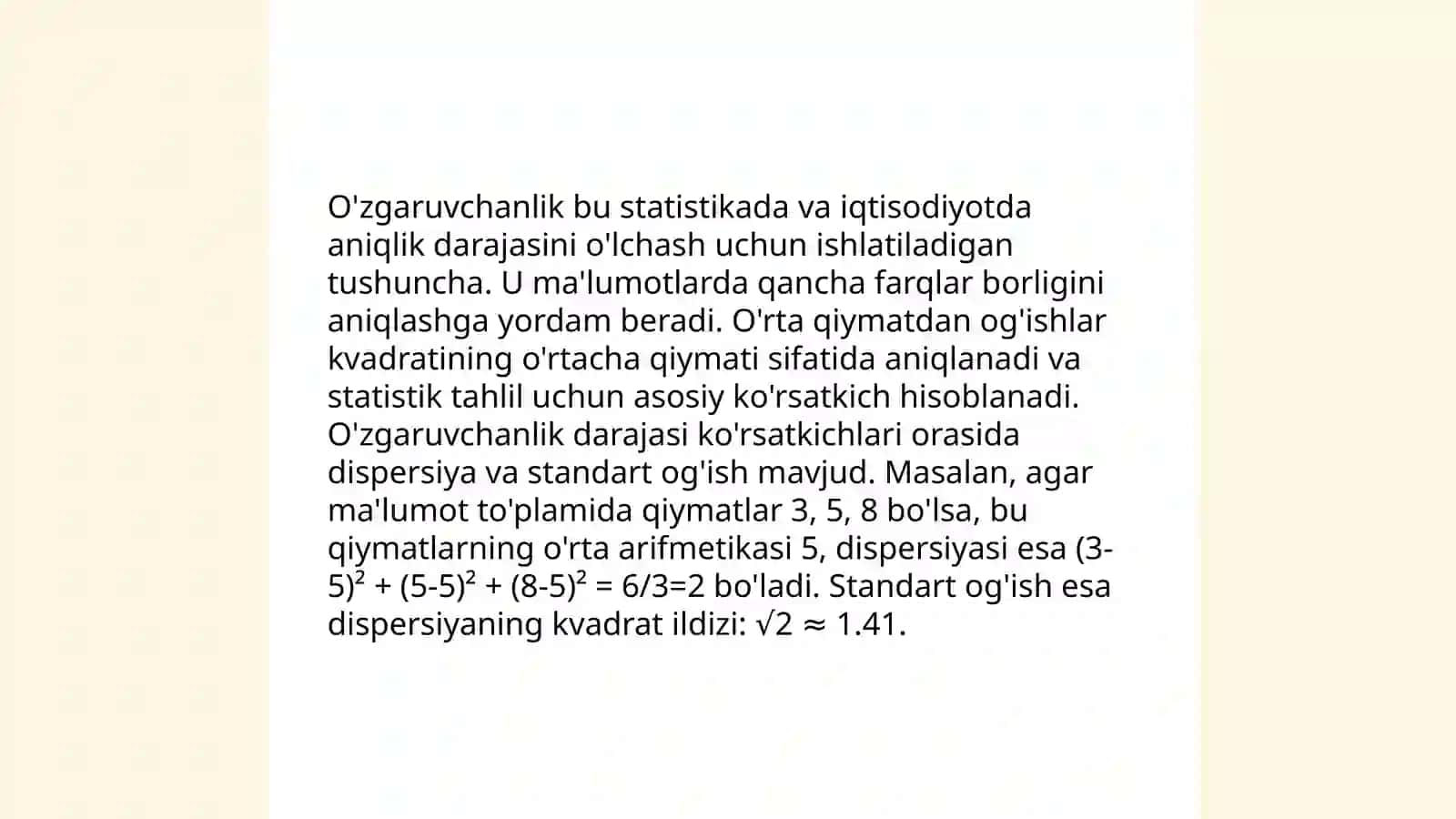 O'zgaruvchanlik va uning shakllari muammoli topshiriqlar viktorina savollar tayyorlash va taqdimotini o'tkazish 3