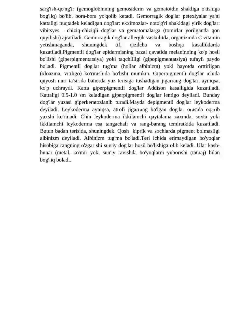 Teridagi patomorfologik o’zgarishlar 3