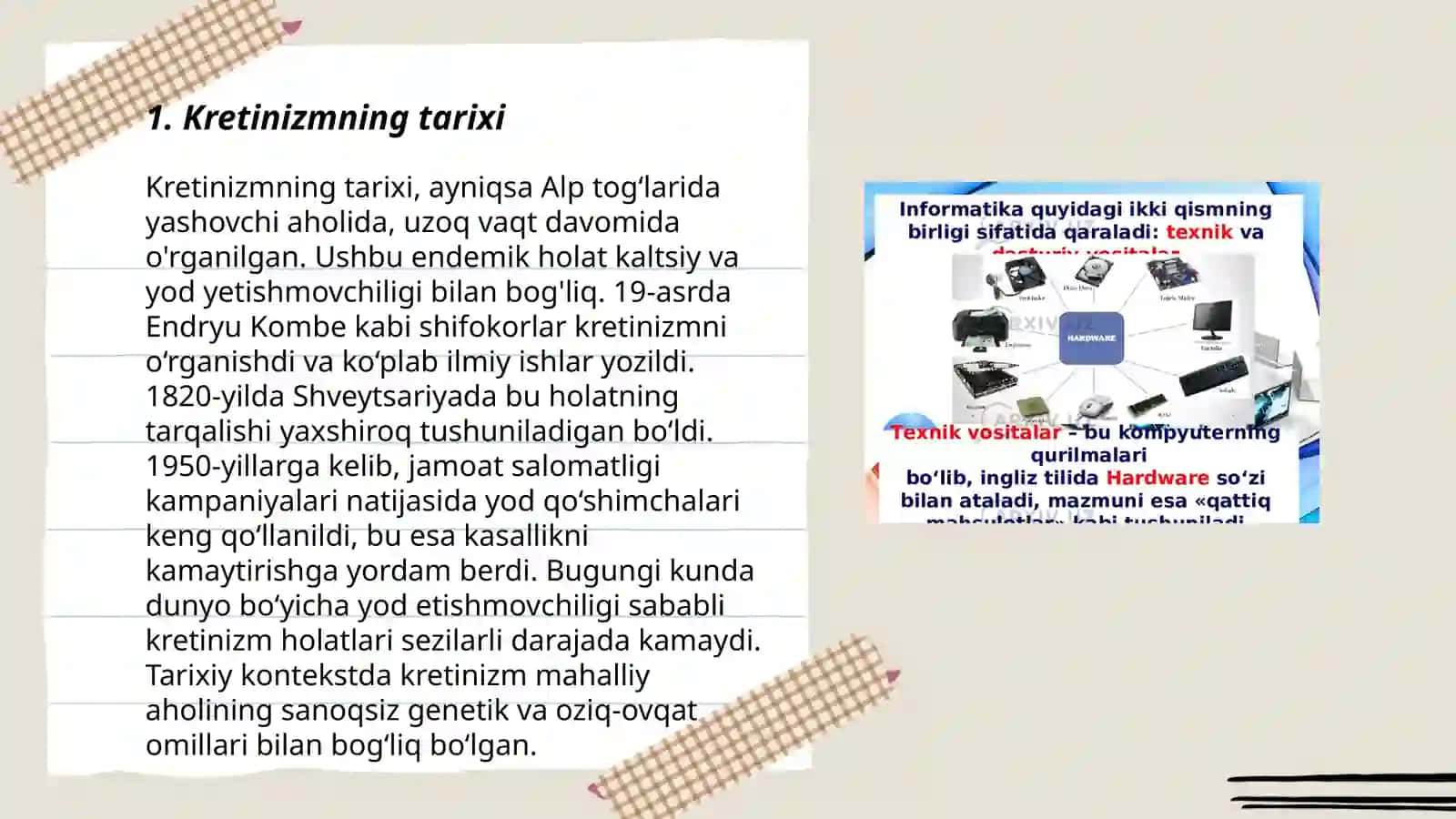 Kretinizatsiya jarayonlari haqida zamonaviy tasavvurlar 3