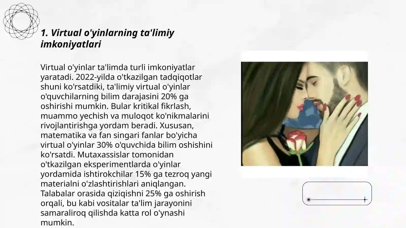Virtual o'yinlarning yaxshi va yomon taraflari 3