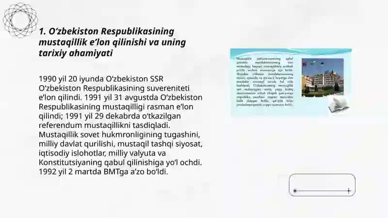O‘zbekiston Respublikasi Tashkil Topishining Tarixiy Ahamiyati 3