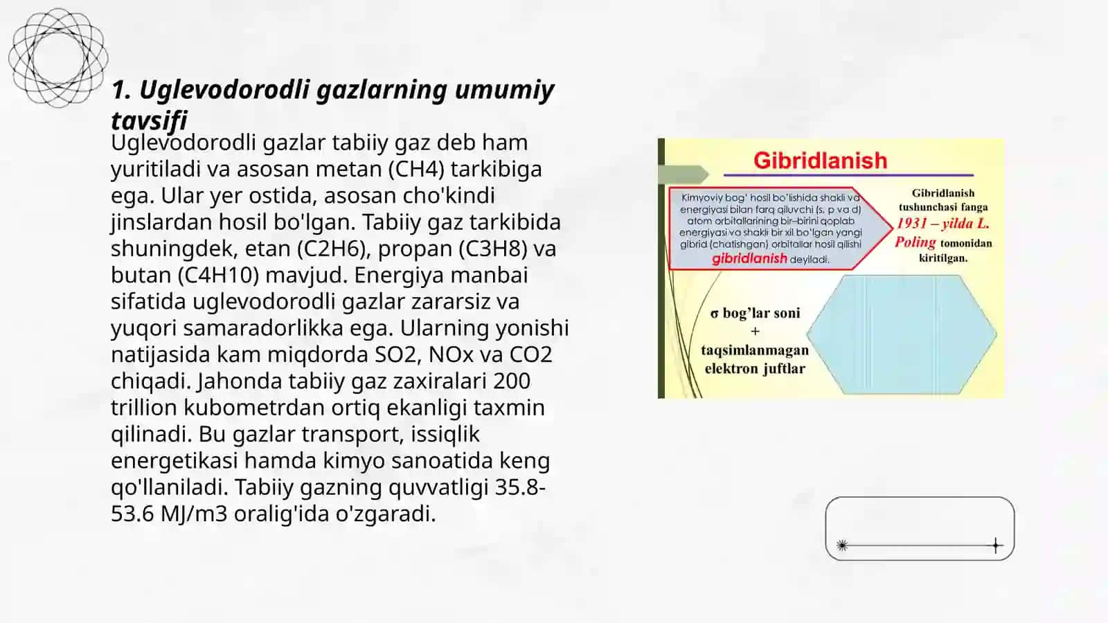 Uglevodorodli gazlarning asosiy turlari va kimyoviy tarkibi 3