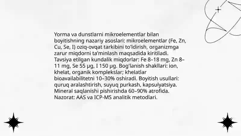 Yorma dunstlarni boyitish jarayonlari 3
