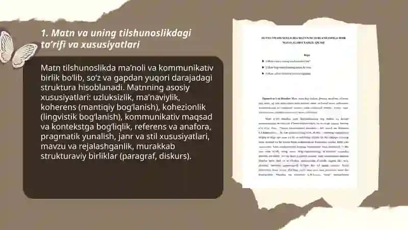 Oʻzbek tilshunosligida matn lingvistikasi va uning tahlil usullari 3