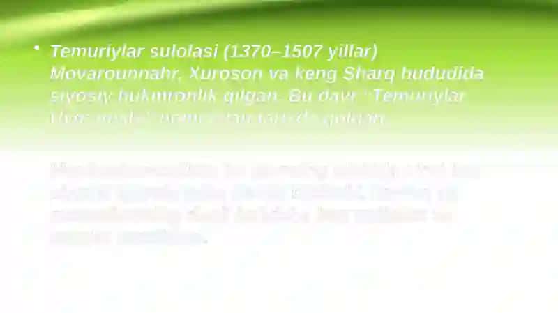 Temuriylar davri 3