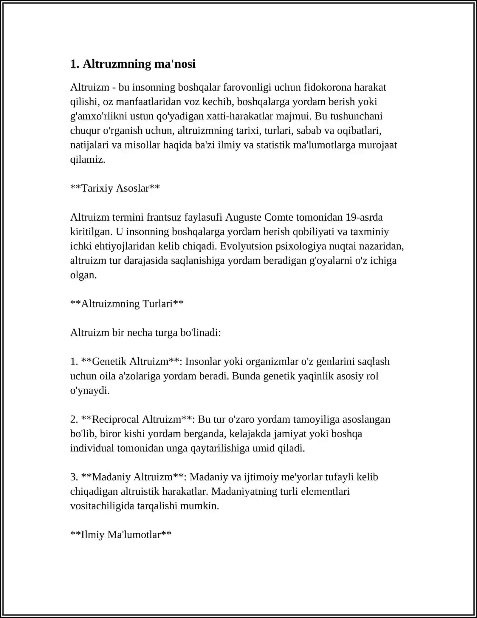ALTURIZM HAQIDA TUSHUNCHA 3
