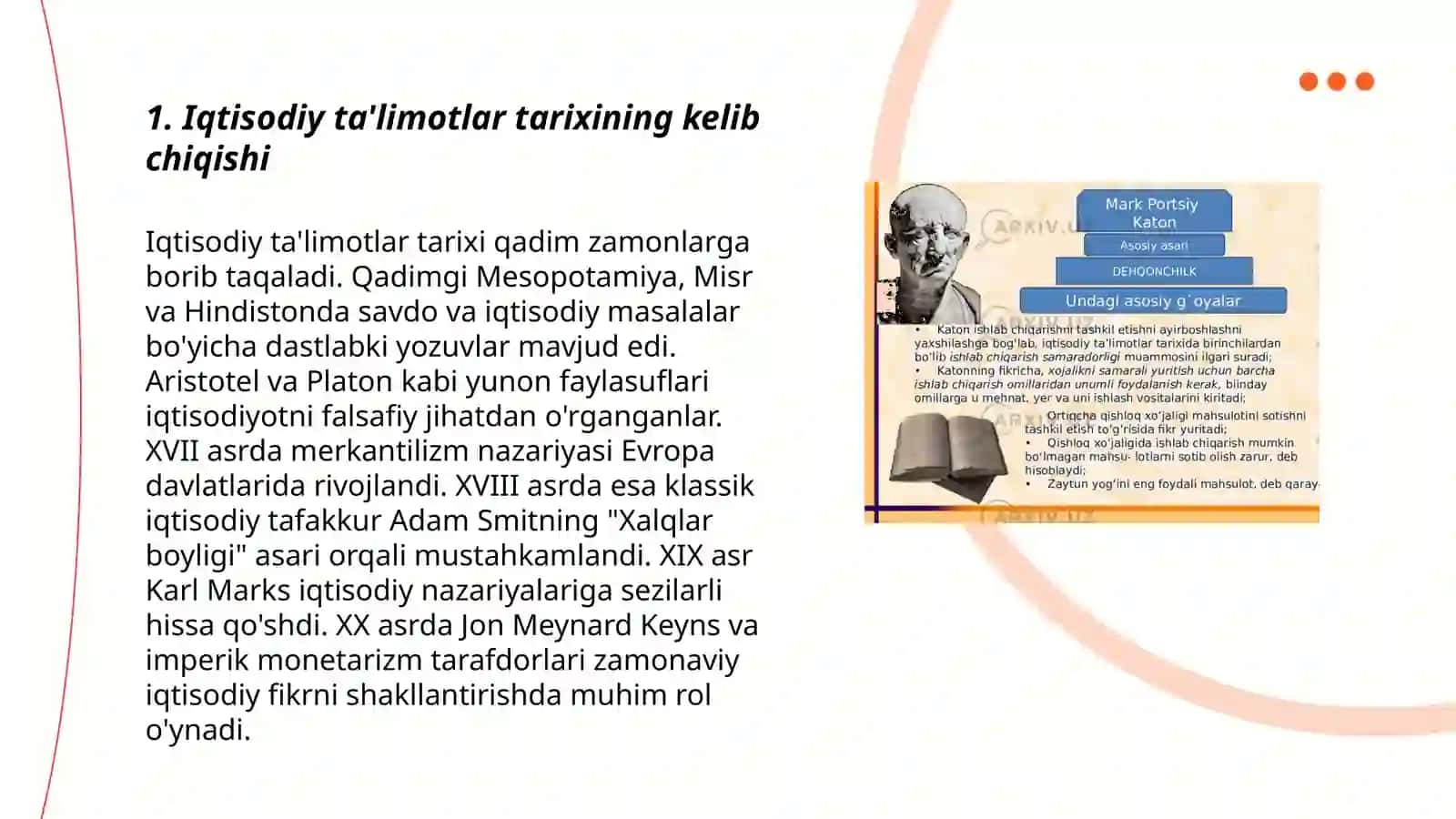 Iqtisodiy ta’limotlar tarixi fani mohiyati 3