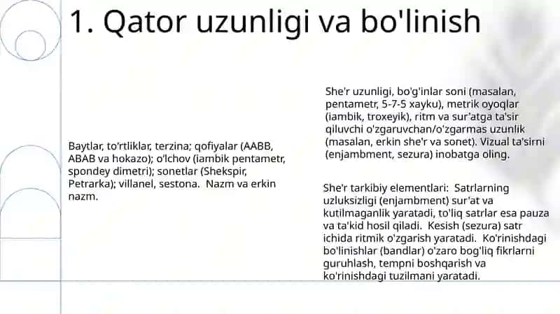POYA VA UNING TUZILISHI 3