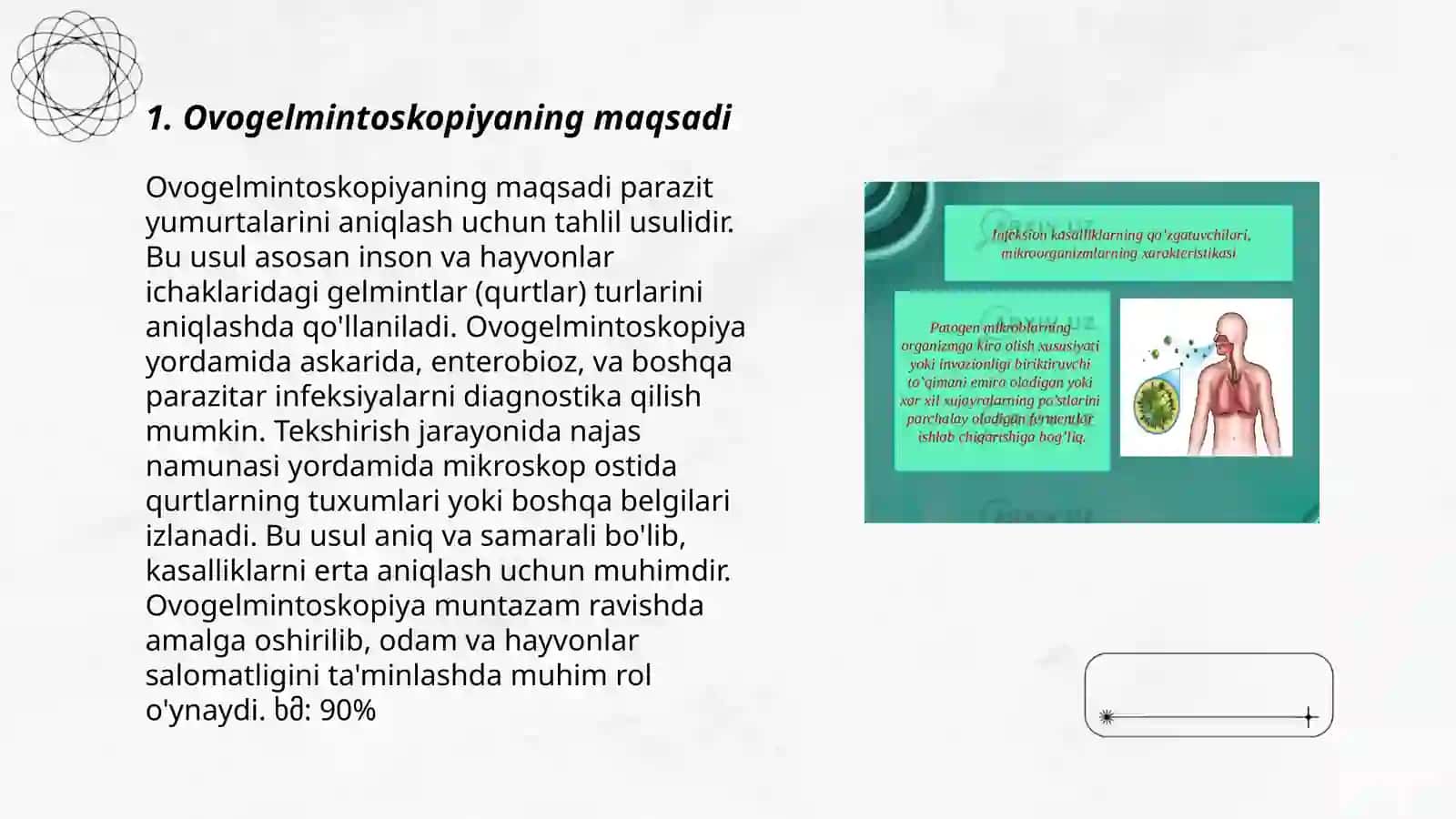 Ovogelmitoskopiya va gelmintoskopiya 3