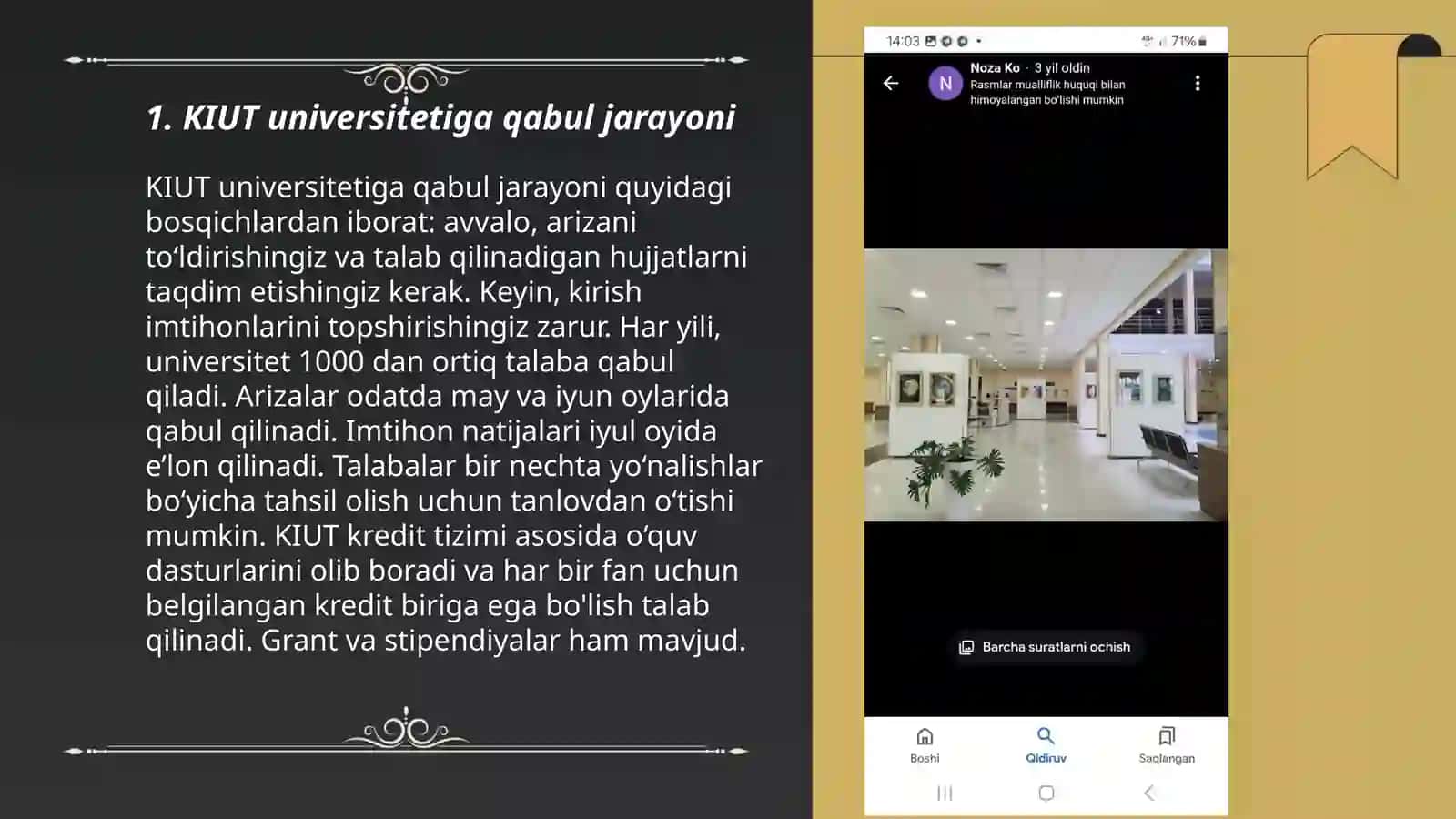 KIMYO Xalqaro Universiteti 3