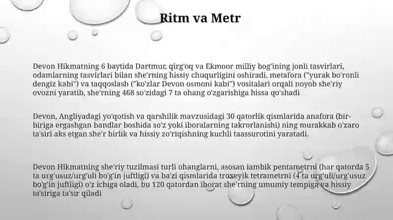 Devon Hikmatning poetik xususiyatlari 3