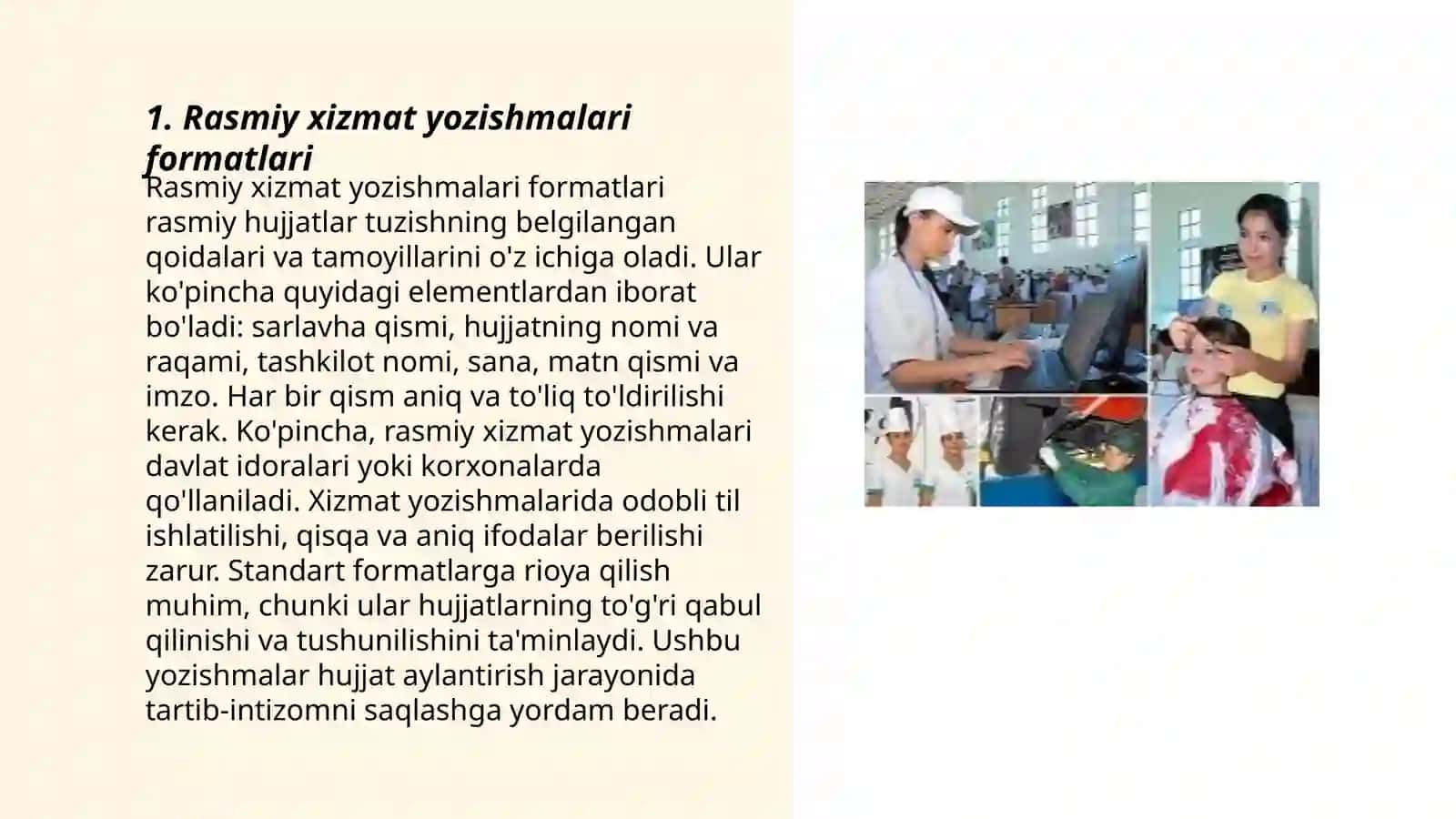 Rasmiy xizmat yozishmalari formatlari 3