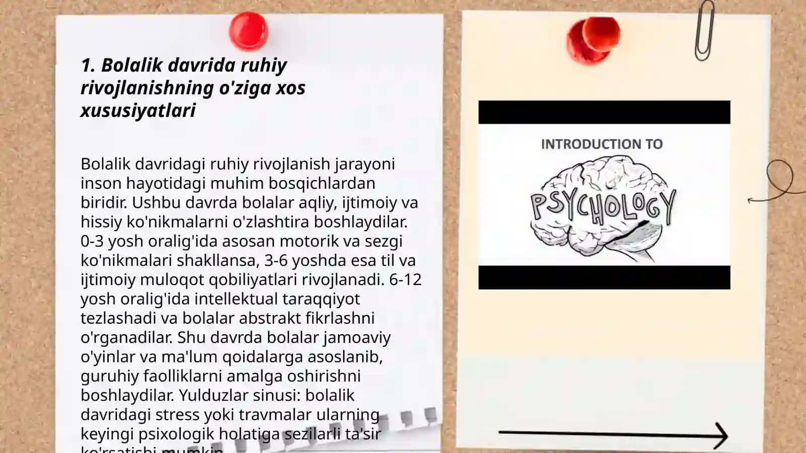 Bolalar psixologiyasi muammolarining òrganilishi 3