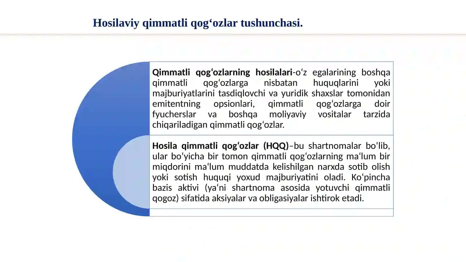 Hosilaviy Qimmatli Qog'ozlar 3