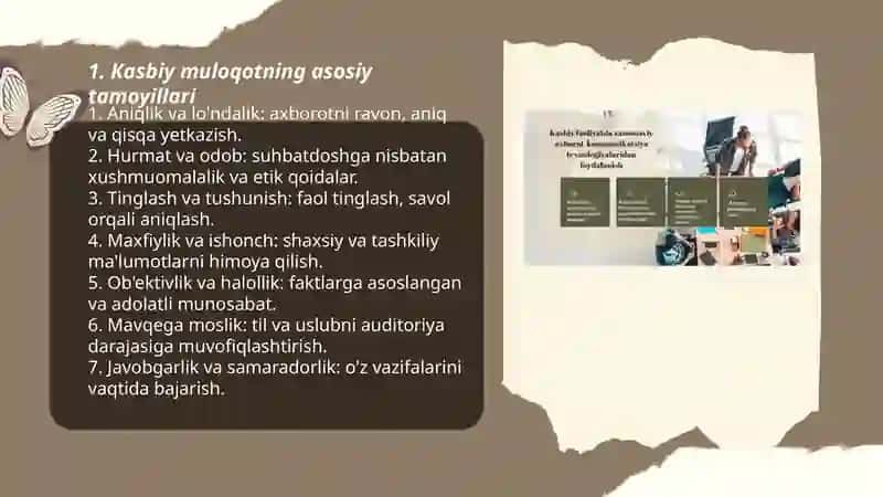 Kasbiy muloqot uslubiyati va qoidalari 3