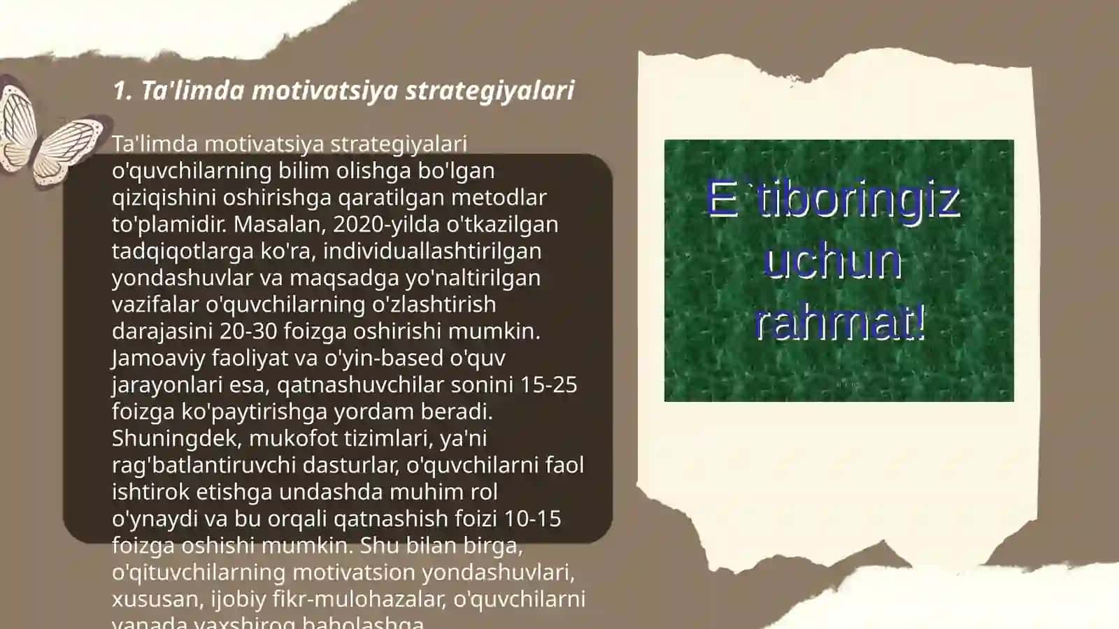 O‘quvchilarni o‘rganish metodikasi 3