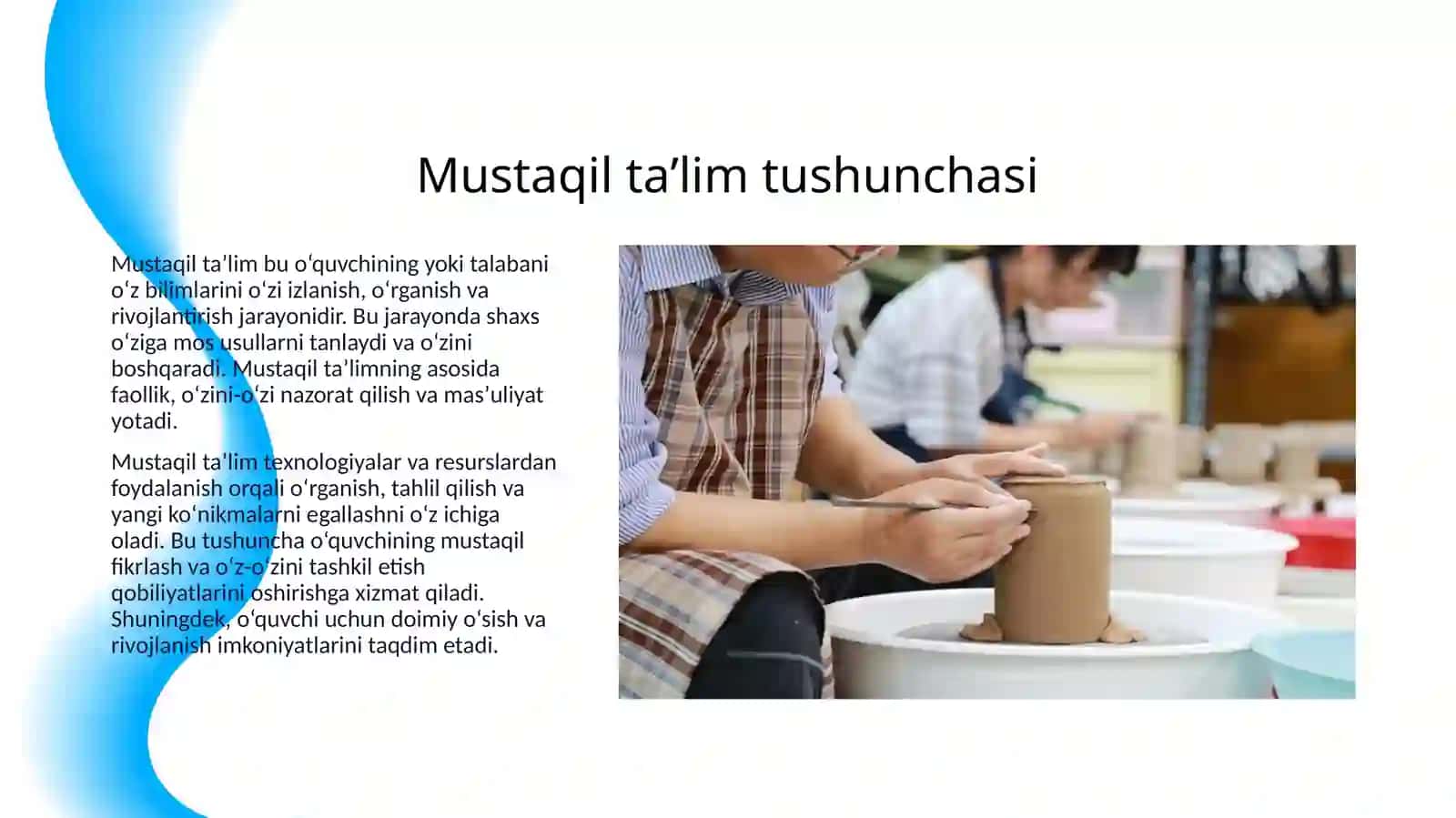 MUSTAQIL TAʼLIM VA UNI TASHKIL ETISH SHAKLLARI 3