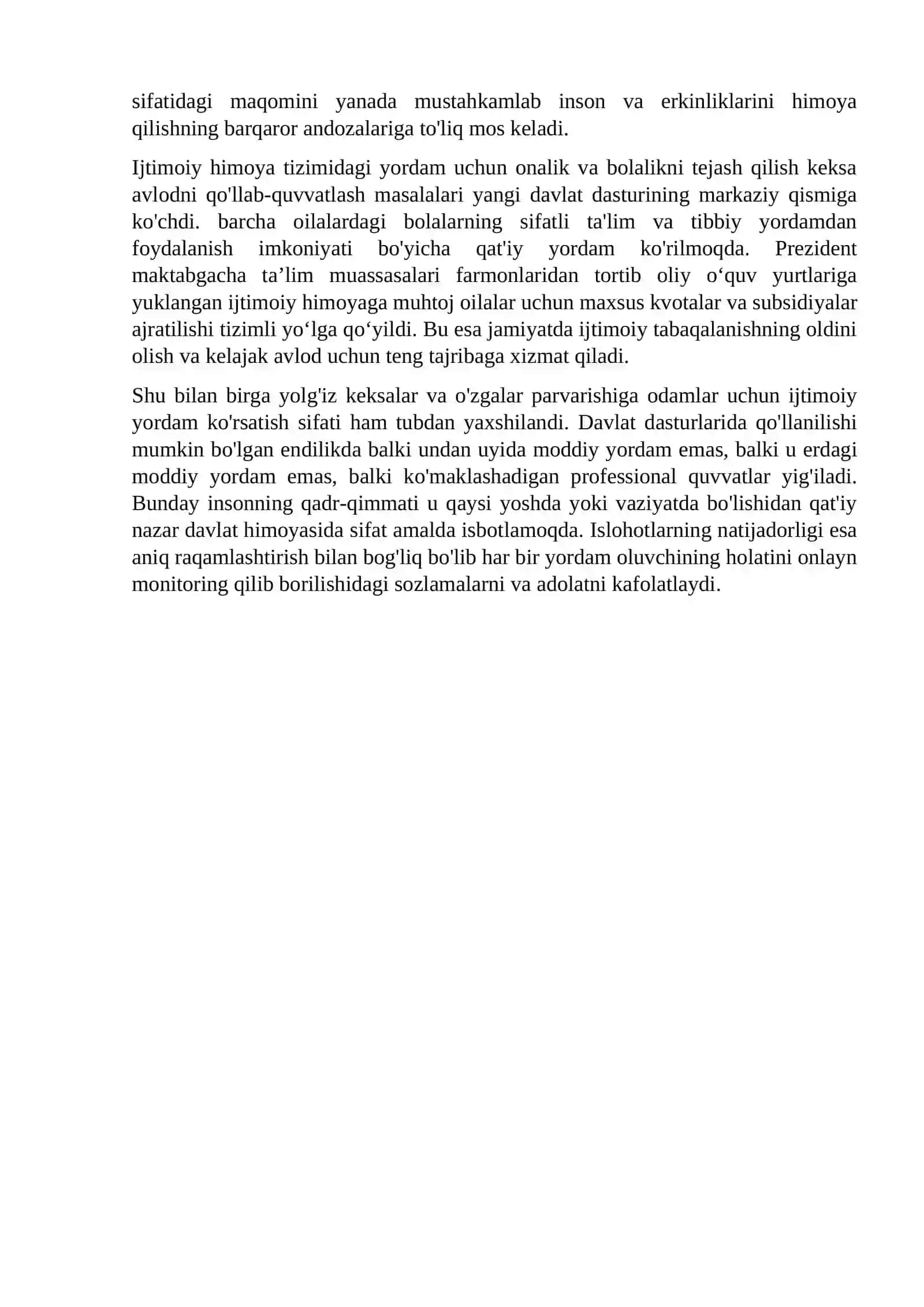 Ijtimoiy yordam tizmida pirzdet farmonlari davlat dasturlari 3