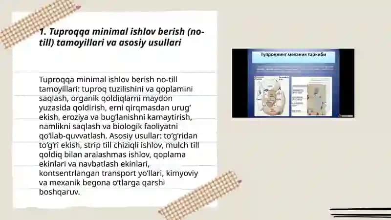 Tuproqqa minimal ishlov berish usullari va ularni amalga oshiruvchi mashinalar 3