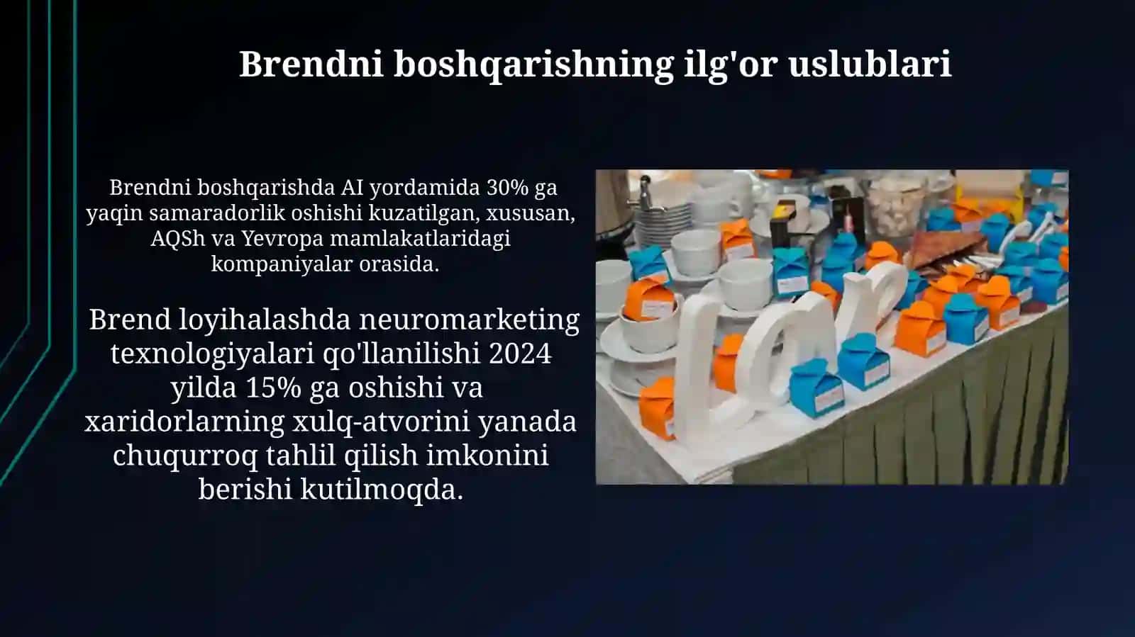 Brendni tayyorlov bosqichini yangi turlari 3