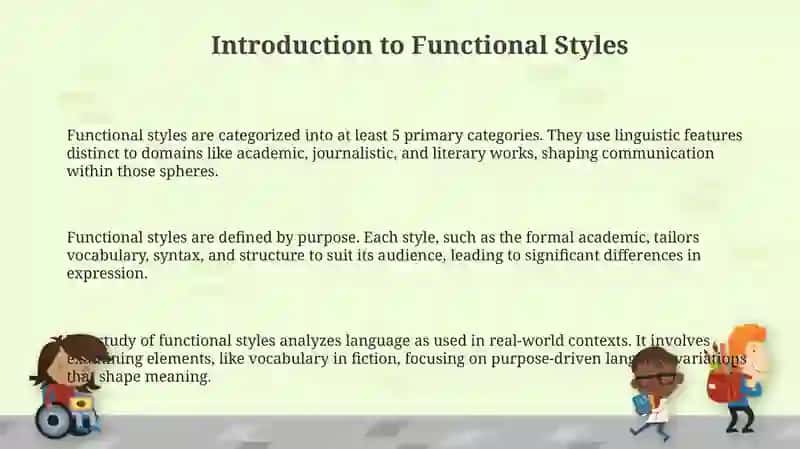 Functional styles of English: vocabulary features in newspapers, fiction and academic 3