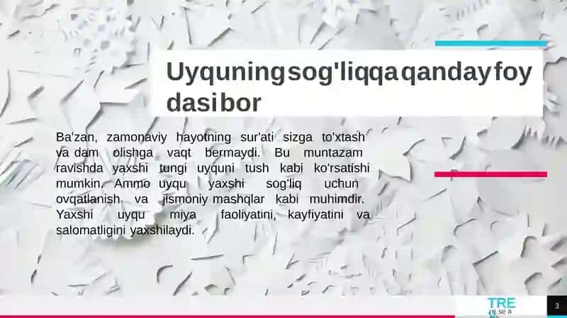 Uyqu va uning ahamyati​ 3
