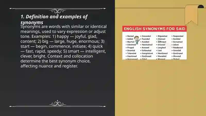 Synonyms and homonyms 3
