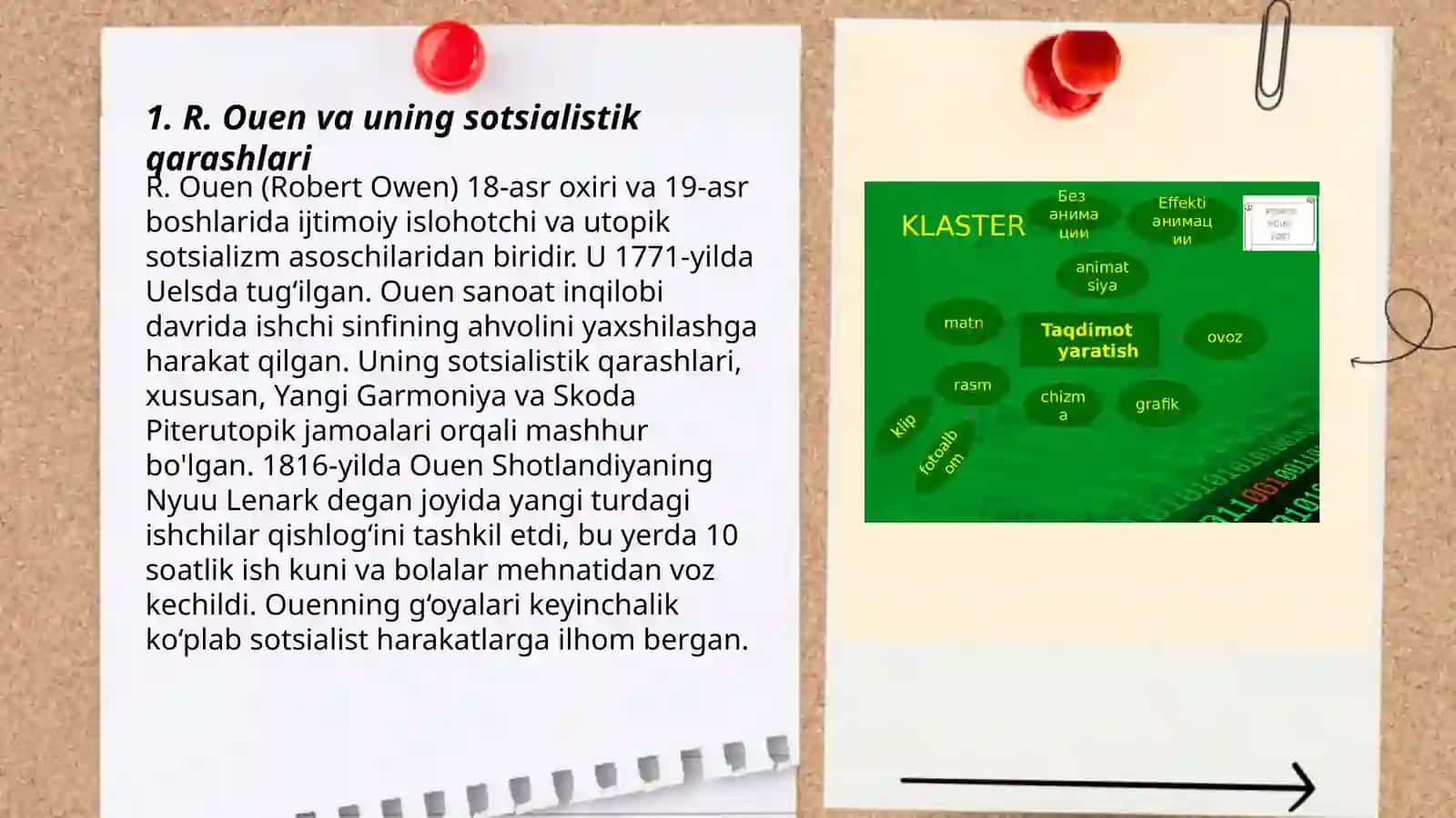 R.Ouen. Uning amaliy faoliyati, kapitalizm tanqidi 3