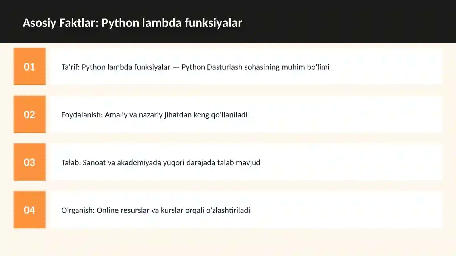 DASTURLASH | PYTHON DASTURLASH 3