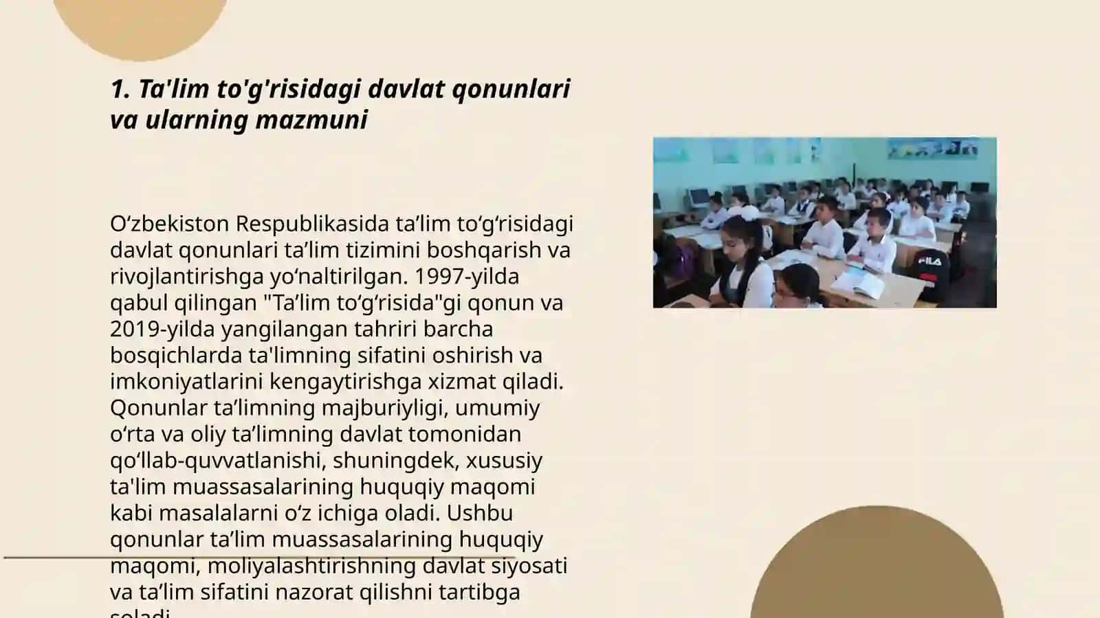 Ta'lim to'g'risidagi davlat qonunlari va ularning mazmuni 3