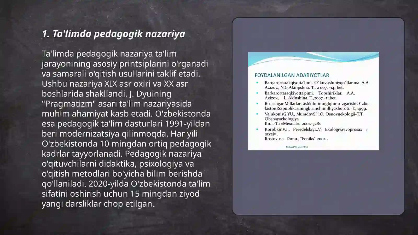 Pedagogika (qo'shimcha tarbiya fani o'qituvchisi) bakalavriant ta'limi 3