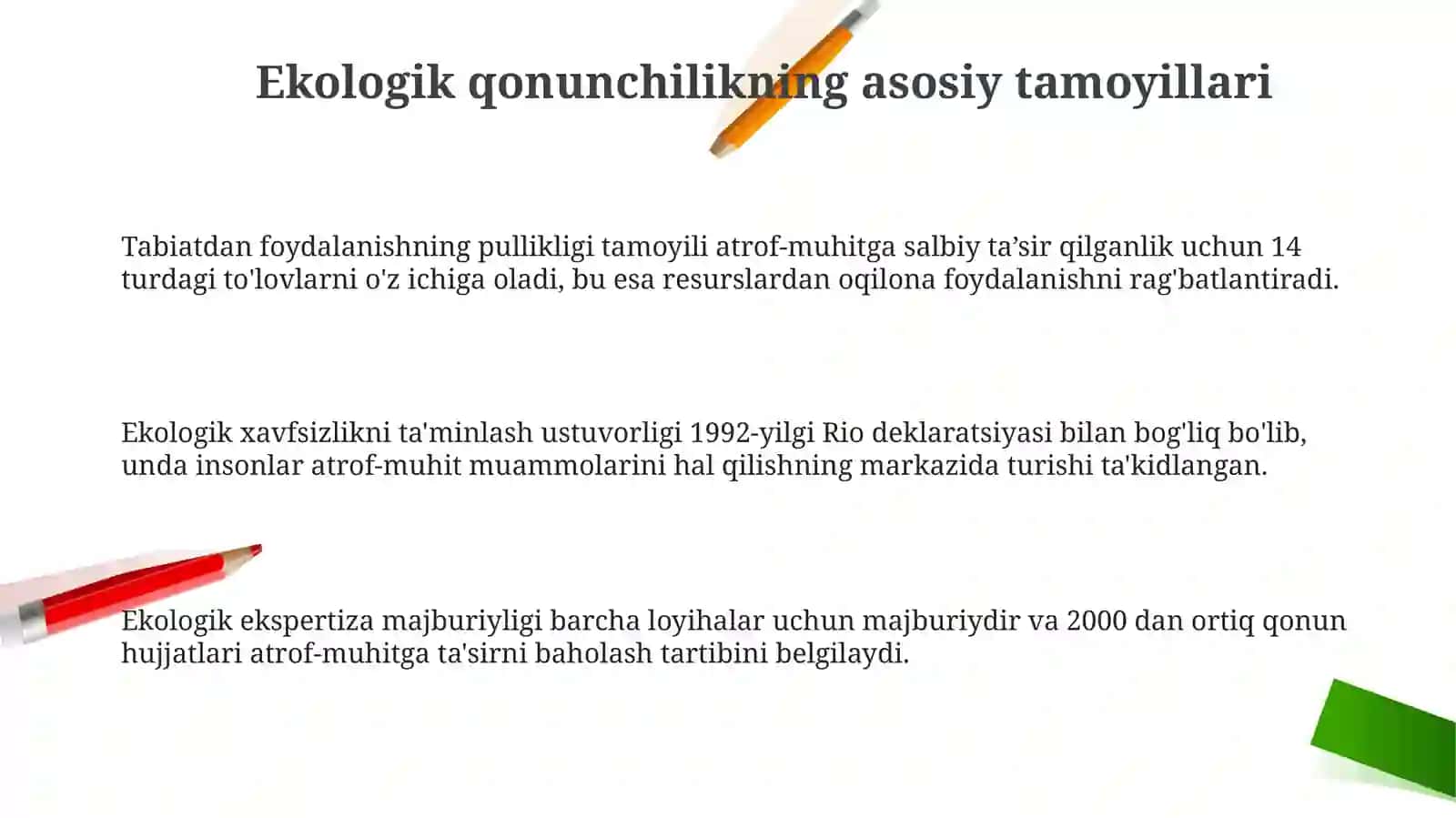 Ekologik qonunchilik va xalqaro kelishuvlar 3