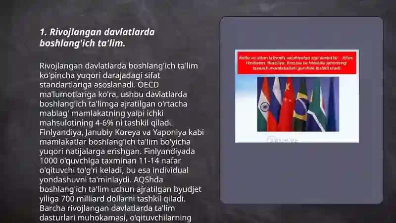 Rivojlangan davlatlarda boshlang'ich ta'lim 3