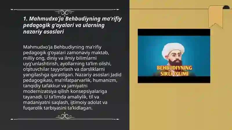 Mahmudxoʻja Behbudiyning ma'rifiy pedagogik faoliyati 3