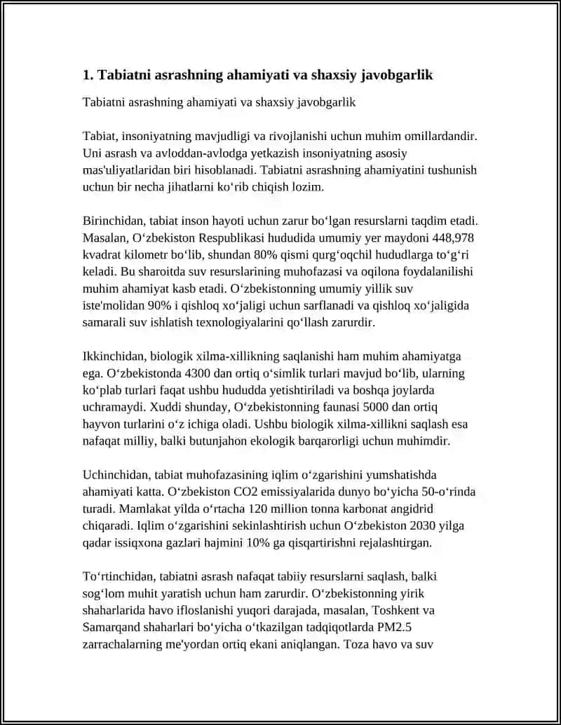TABIATNI ASRASH- BARCHAMIZNI BURCHIMIZ 3