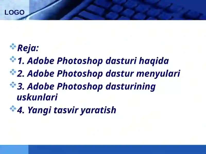 Adobe Photoshop dasturinda hujjatlar bilan ishlash 3