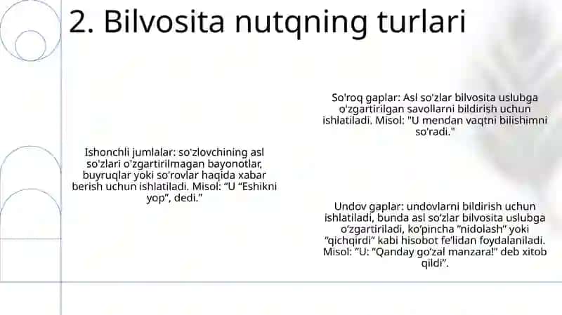 Indirect Speech 3
