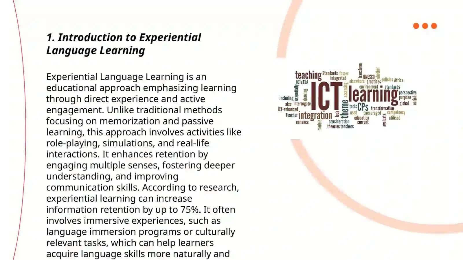 Experiential and Negotiated Language Learning 3