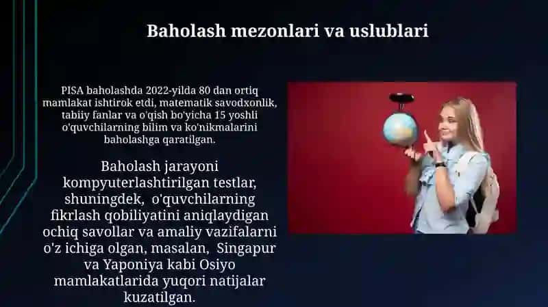 Xalqaro o'qituvchilarni baholas dasturi (PISA) 3