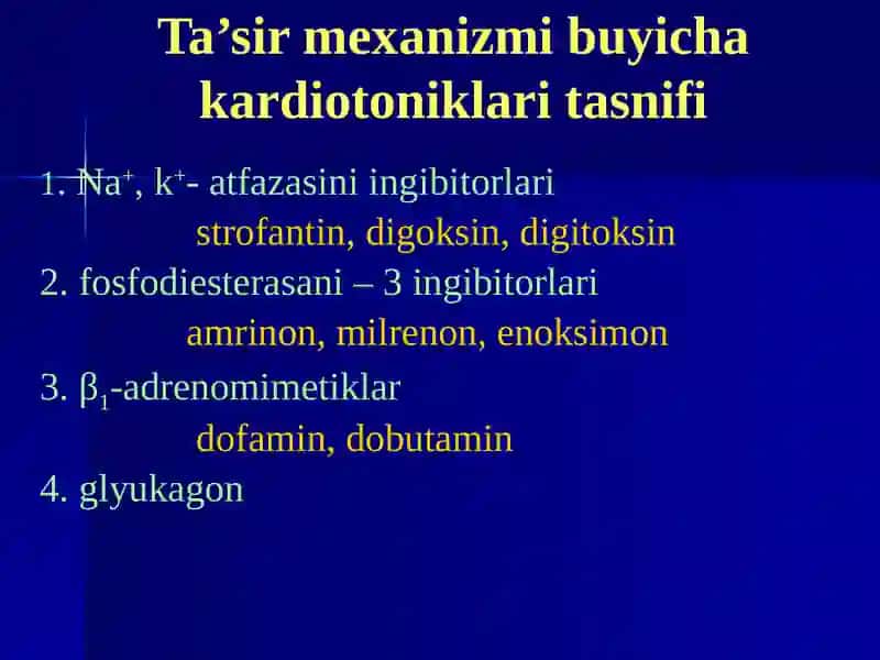 Kardiotonik vositalar 3