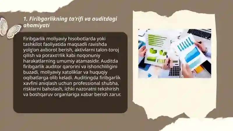 Firibgarlikning ta'rifi va auditdagi ahamiyati 3