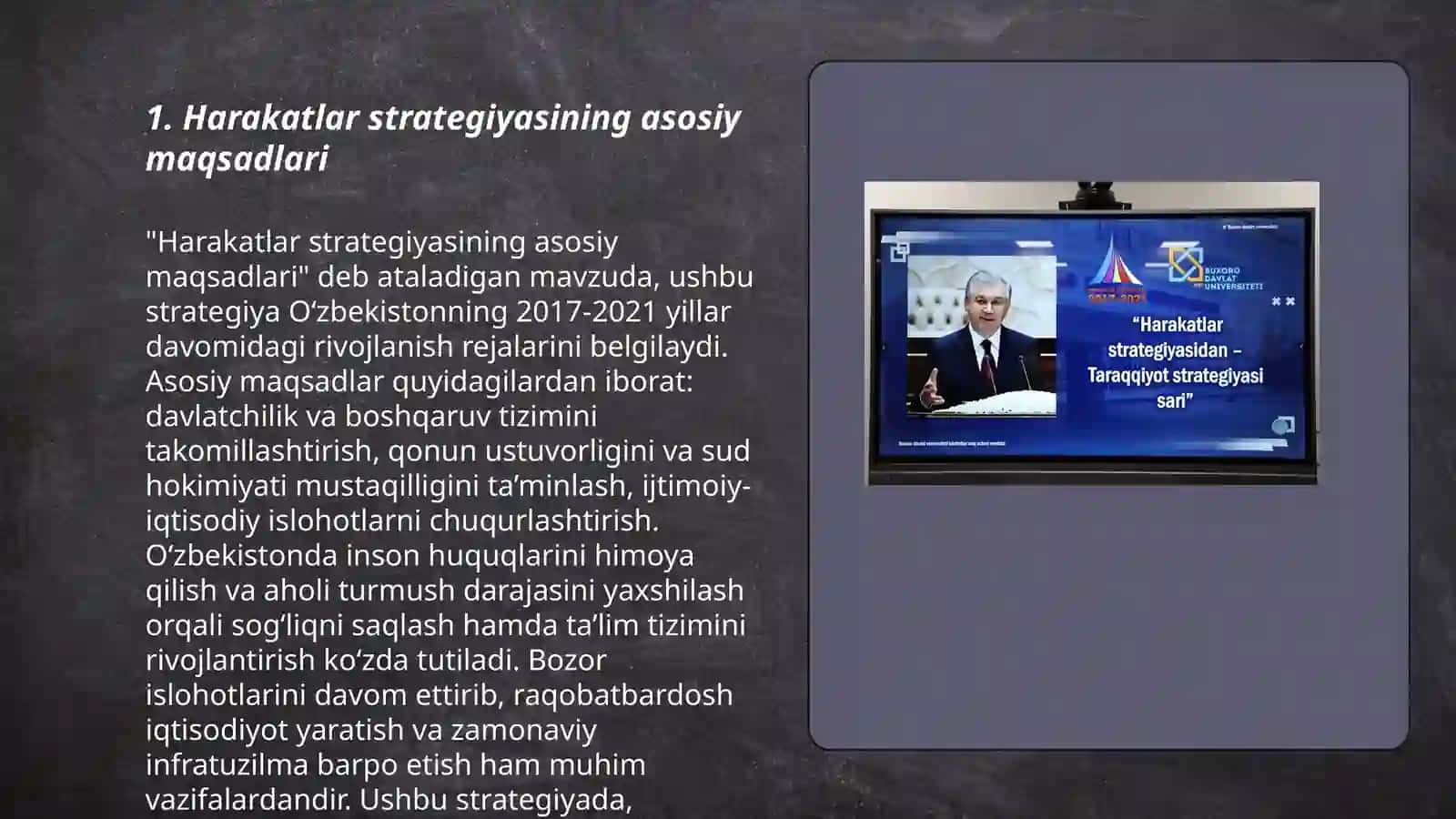 Harakatlar strategiyasidan taraqqiyot strategiyasi sari 3