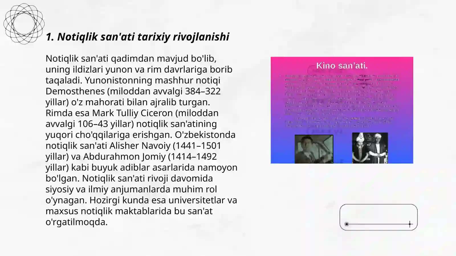 Notiqlik san'ati va rahbarlik faoliyatining tarkibiy qismi sifatida 3
