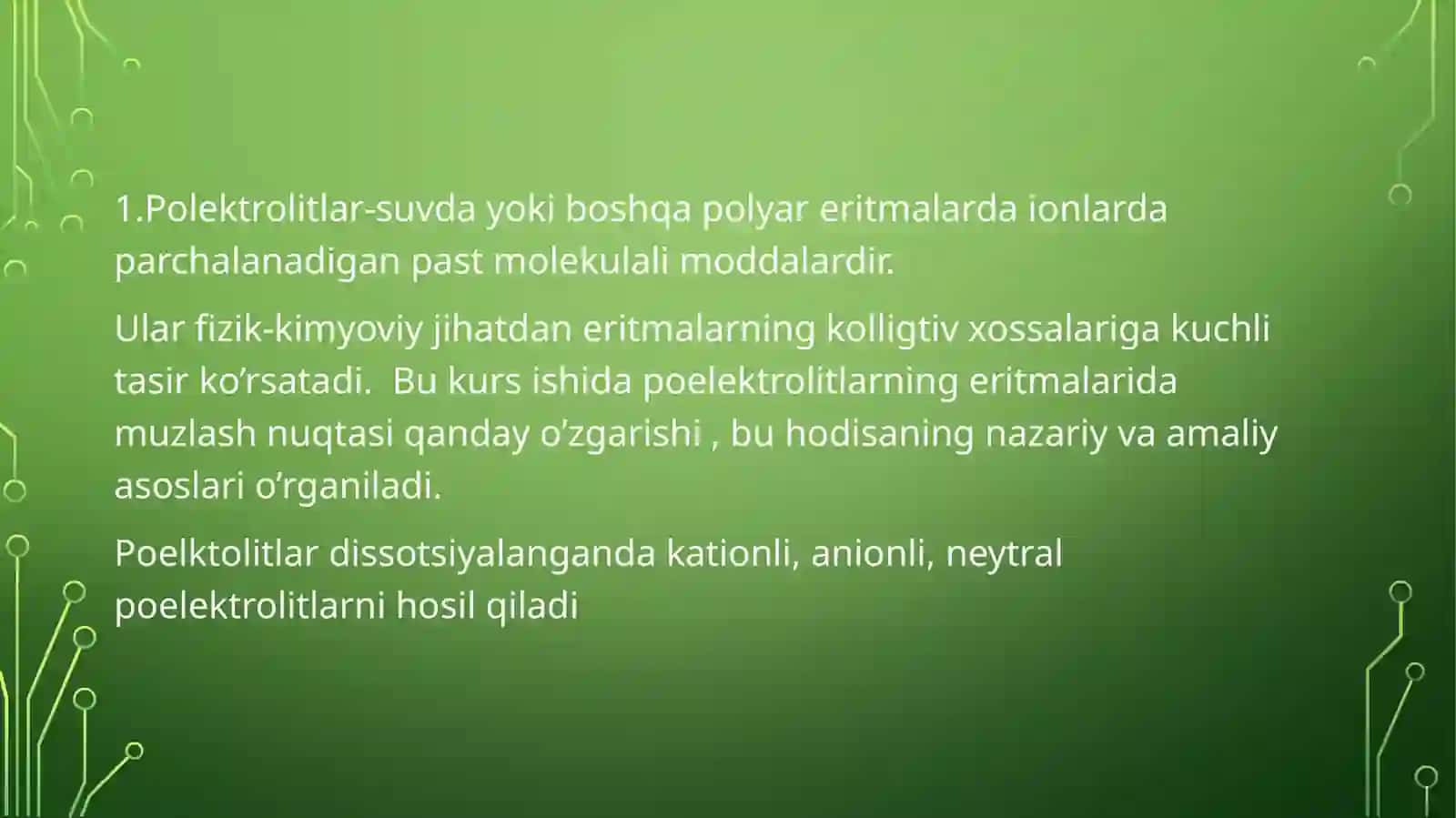 Poelektrolit moddalar eritmasining muzlash temperaturasini aniqlash 3