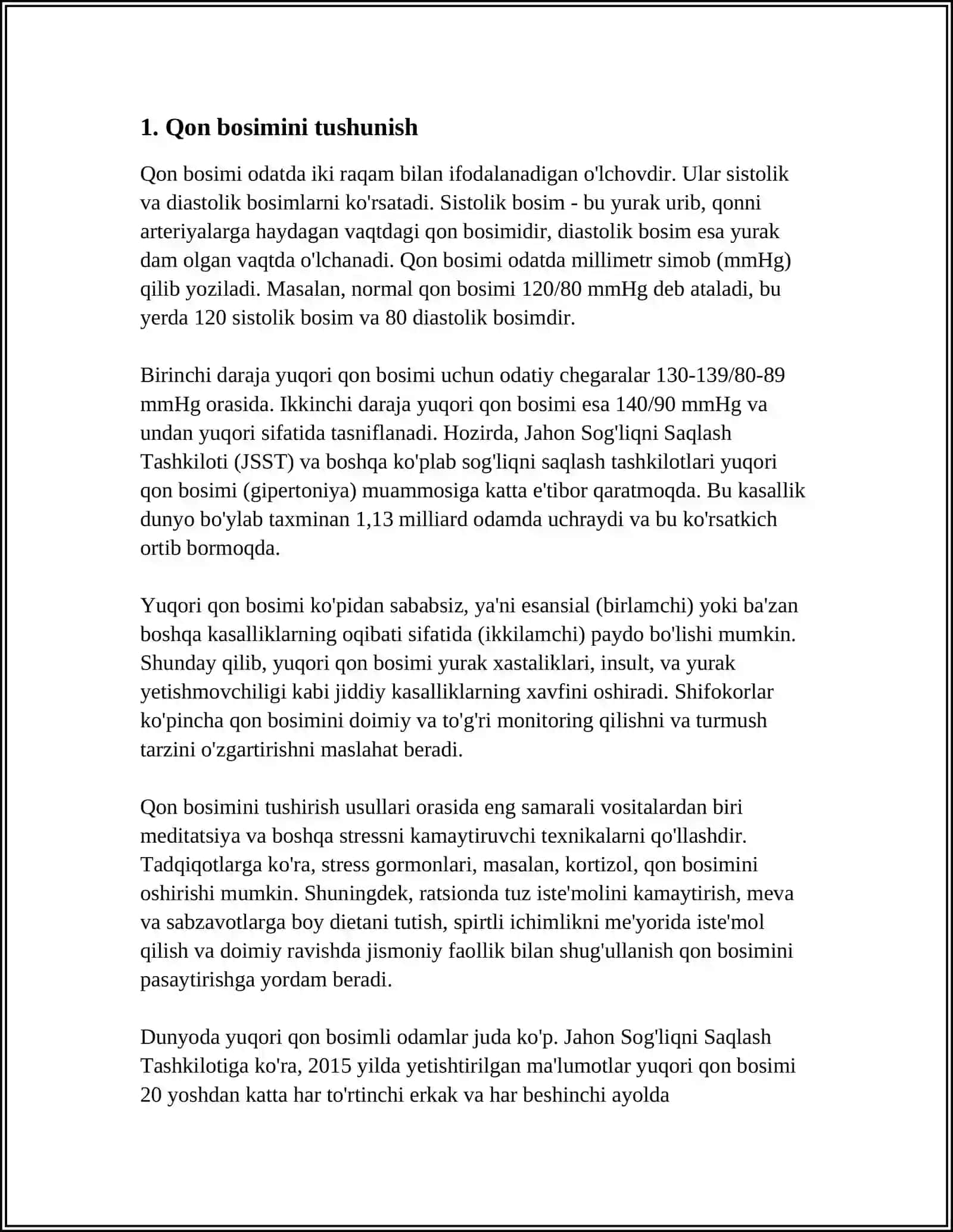 QON BOSIMI VA QON BOSIMI O'LCHASH 3
