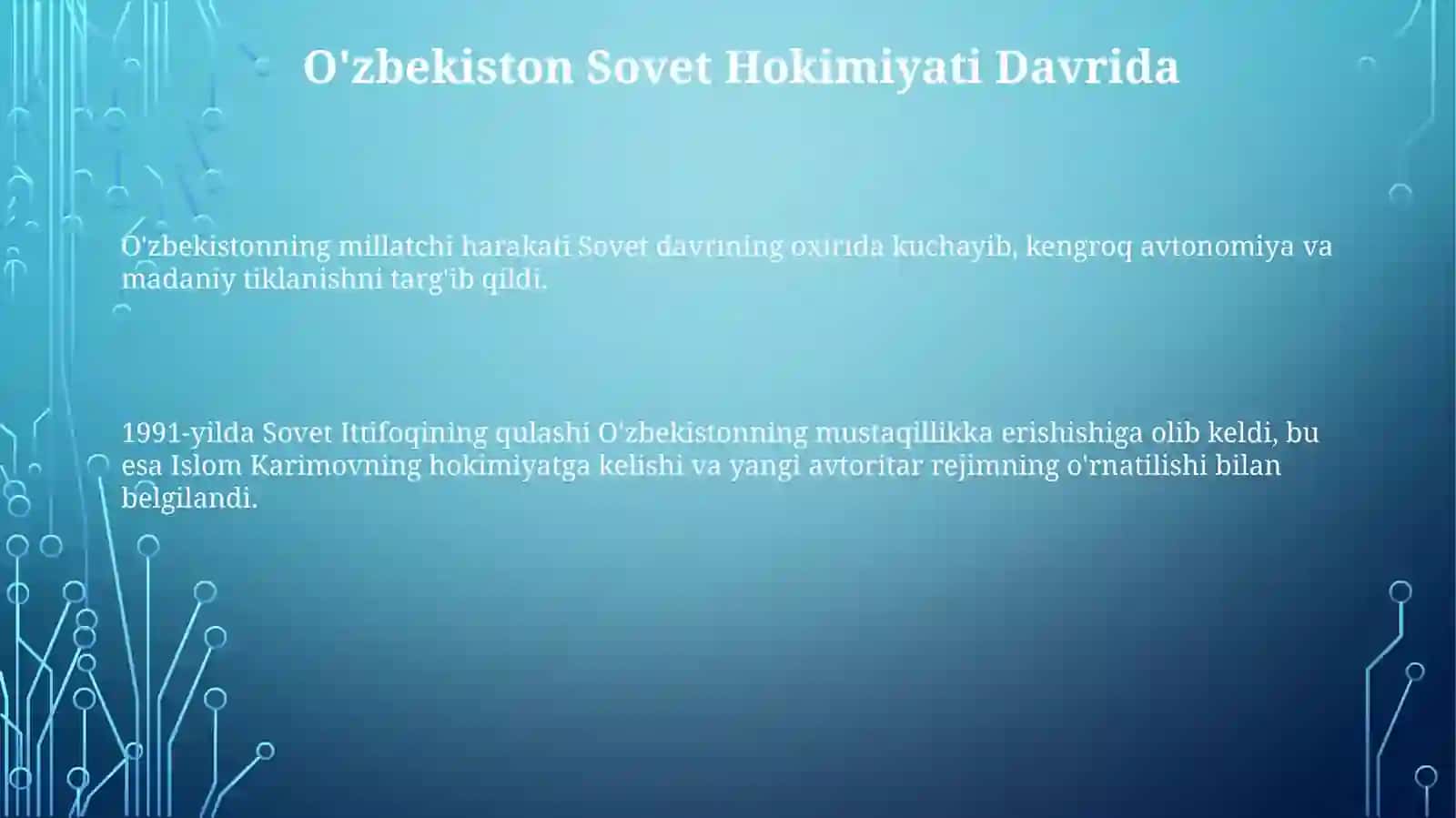 Mustaqillikga erishish jarayonlar 3