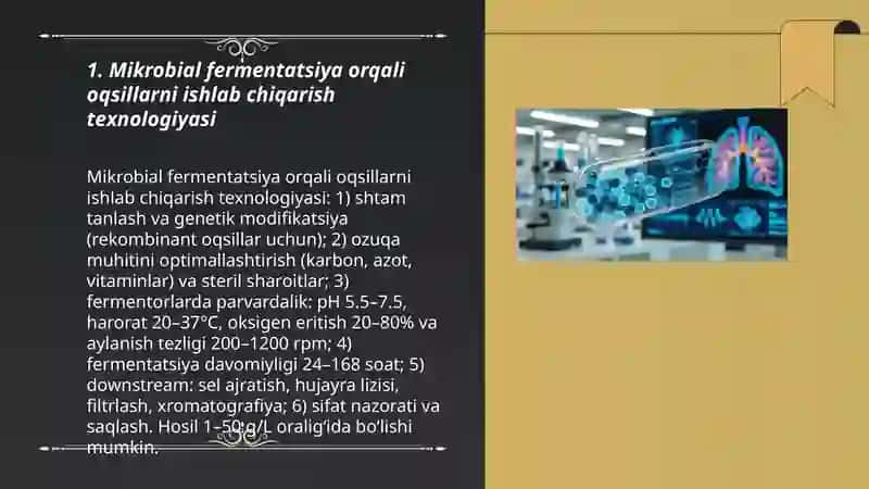 Mikroorganizmlardan olinadigan oqsillar 3