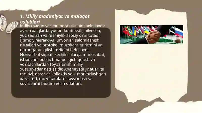 Milliy madaniyat va muloqot uslublari 3