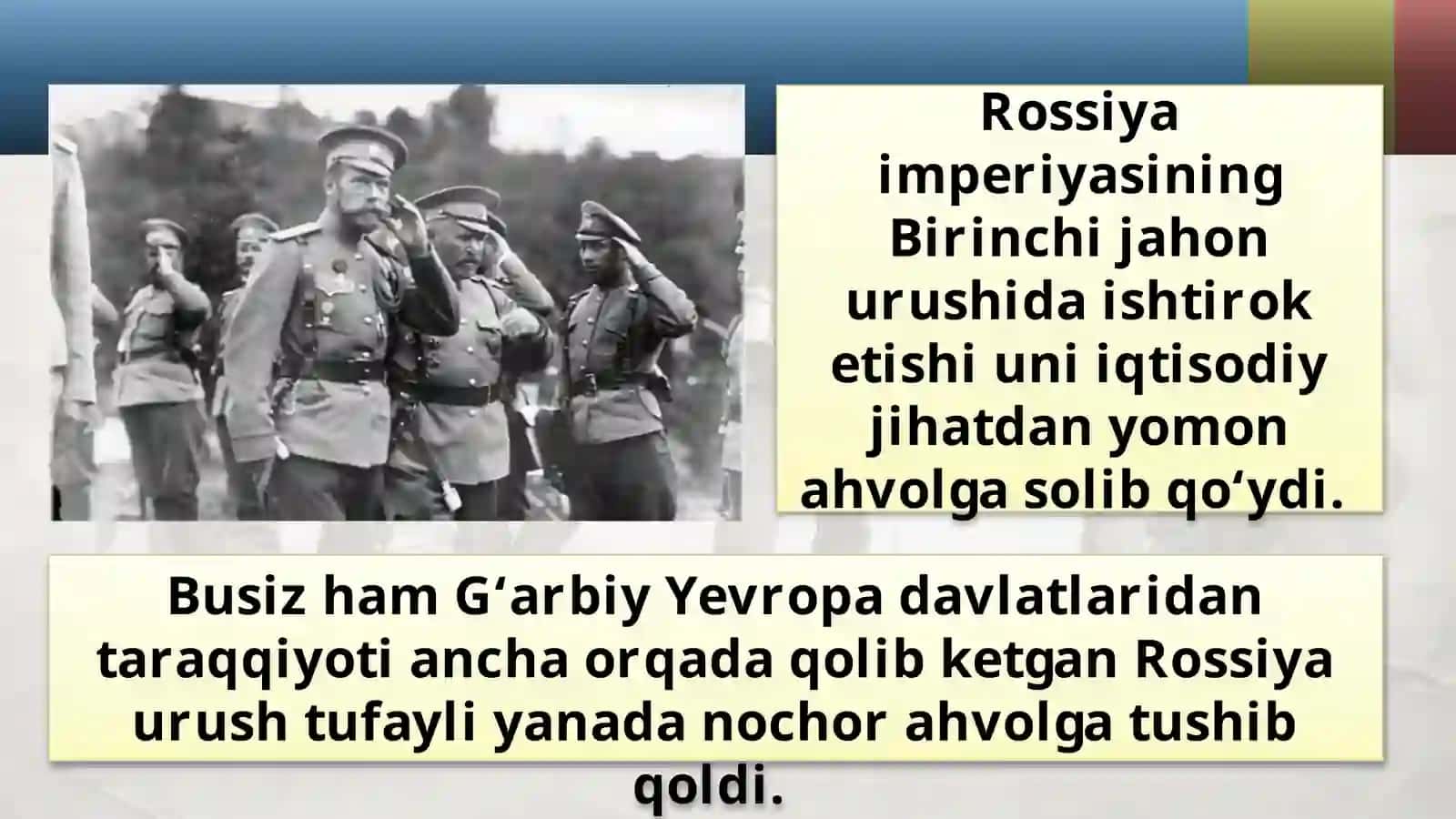 Birinchijahon urushining boshlanishi va uning turkistonga ta’siri 3