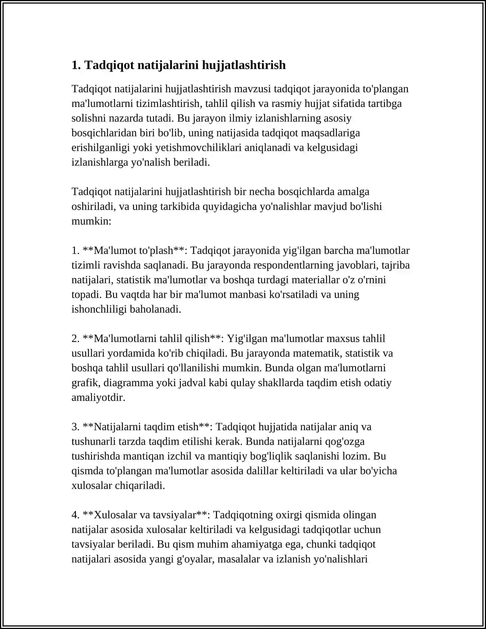 TADQIQOT NATIJALARINI RO'YXATGA OLISH VA NASHR ETISH, ILMIY NASHR TURLARI 3